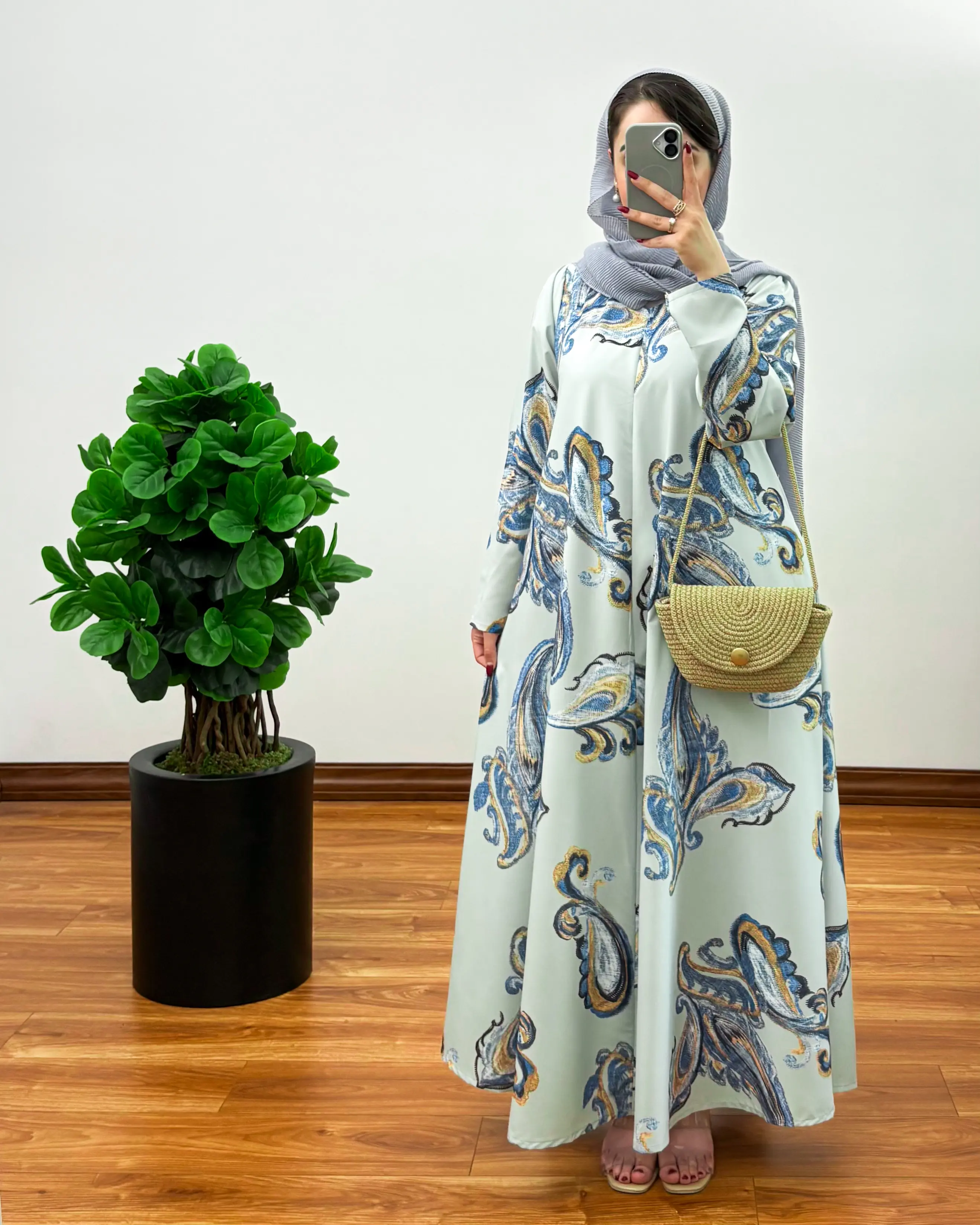 پیراهن مانتویی ایتالیایی ترمه 2